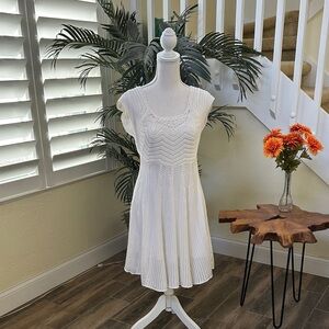 White Knit Dress
